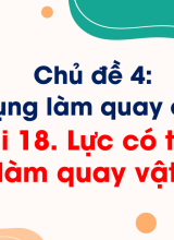 Bài 18. Lực có thể làm quay vật